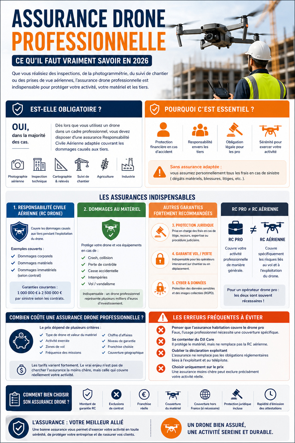 Assurance Drone Professionnelle : Ce qu'il Faut Vraiment Savoir en 2026 - Article blog Aérofly Studio